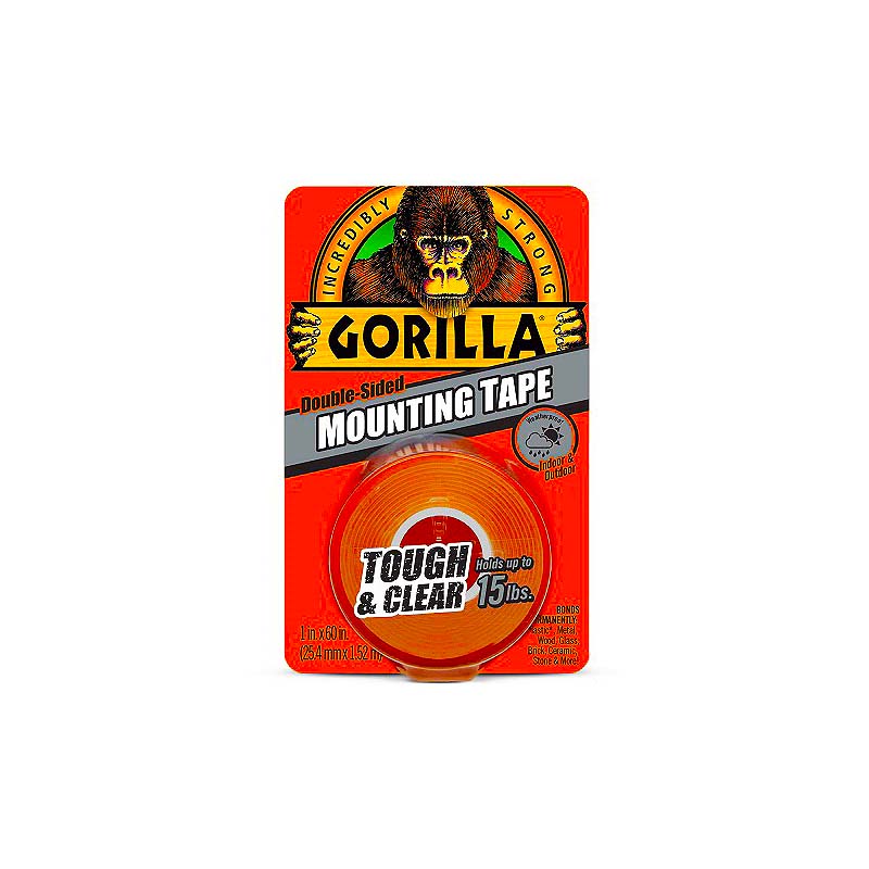 Gorilla 1in x 60in Mounting Tape - Clear