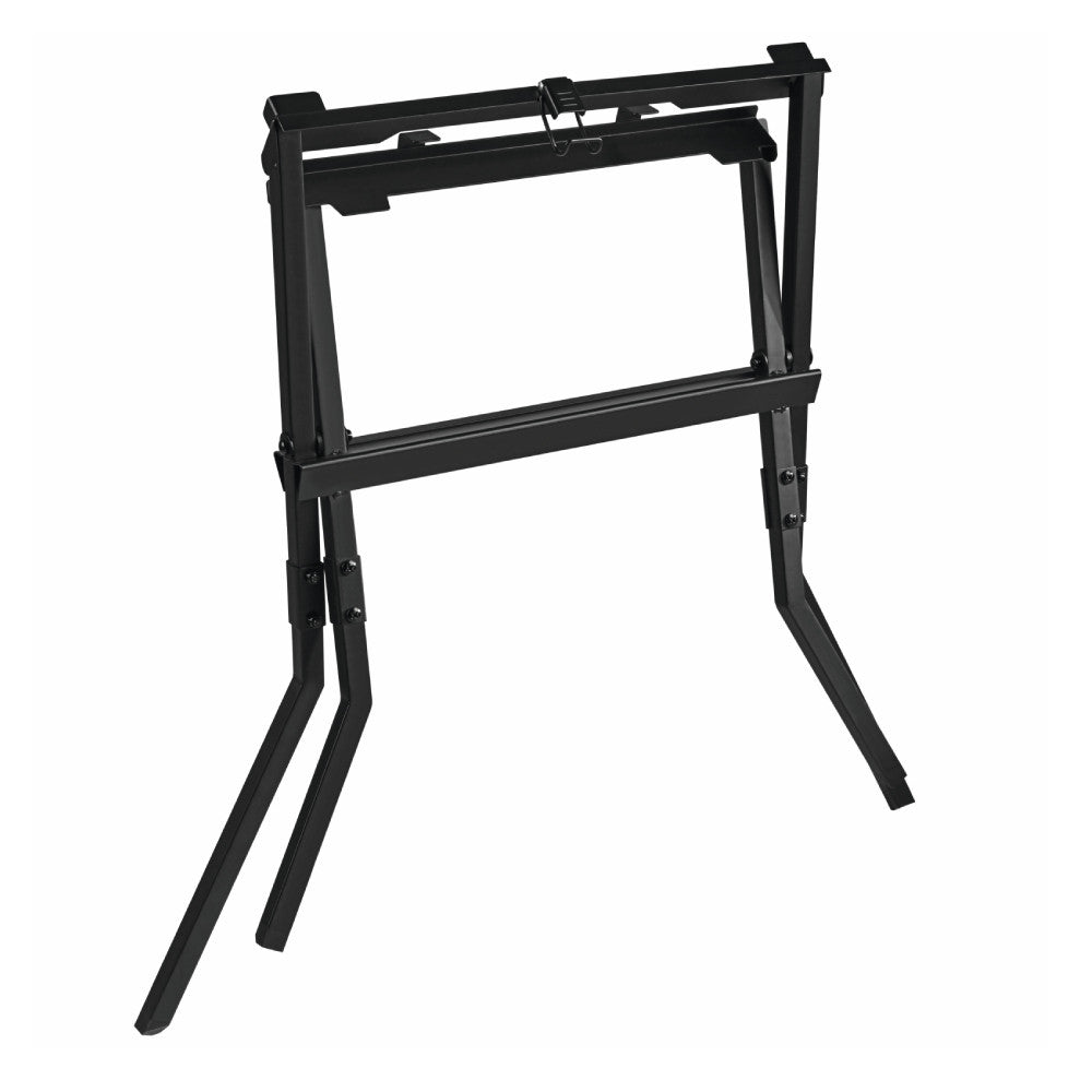 Bosch RBGTA570 Folding Table Saw Scissor Stand showing with stand folded up to storage