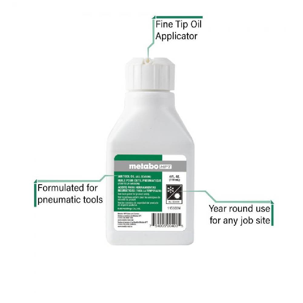 Metabo 115338M HPT 4oz All Season Air Tool Oil