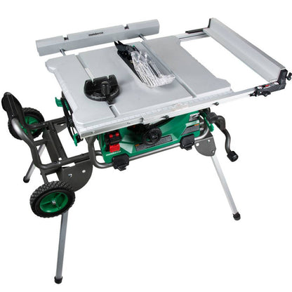 Metabo HPT C10RJ 15 Amp 10 Inch Table Saw with Fold and Roll Stand