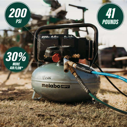 Metabo HPT EC914SM THE TANK 6-Gallon High Capacity Pancake Air Compressor