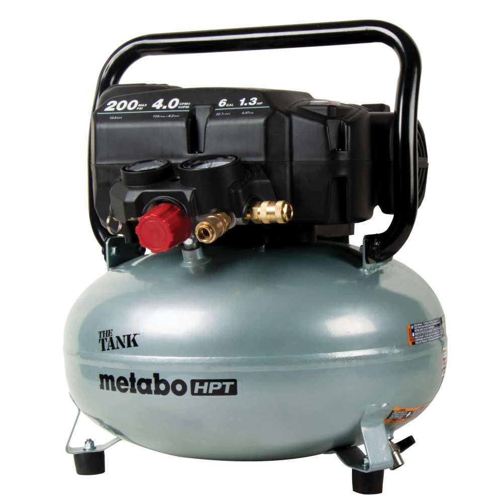 Metabo HPT EC914SM THE TANK 6-Gallon High Capacity Pancake Air Compressor