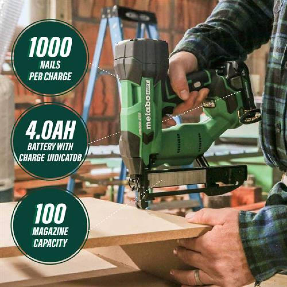 Metabo HPT N1804DA 18V MultiVolt 1/4 inch 18-Gauge Narrow Crown Cordless Brushless Stapler Kit