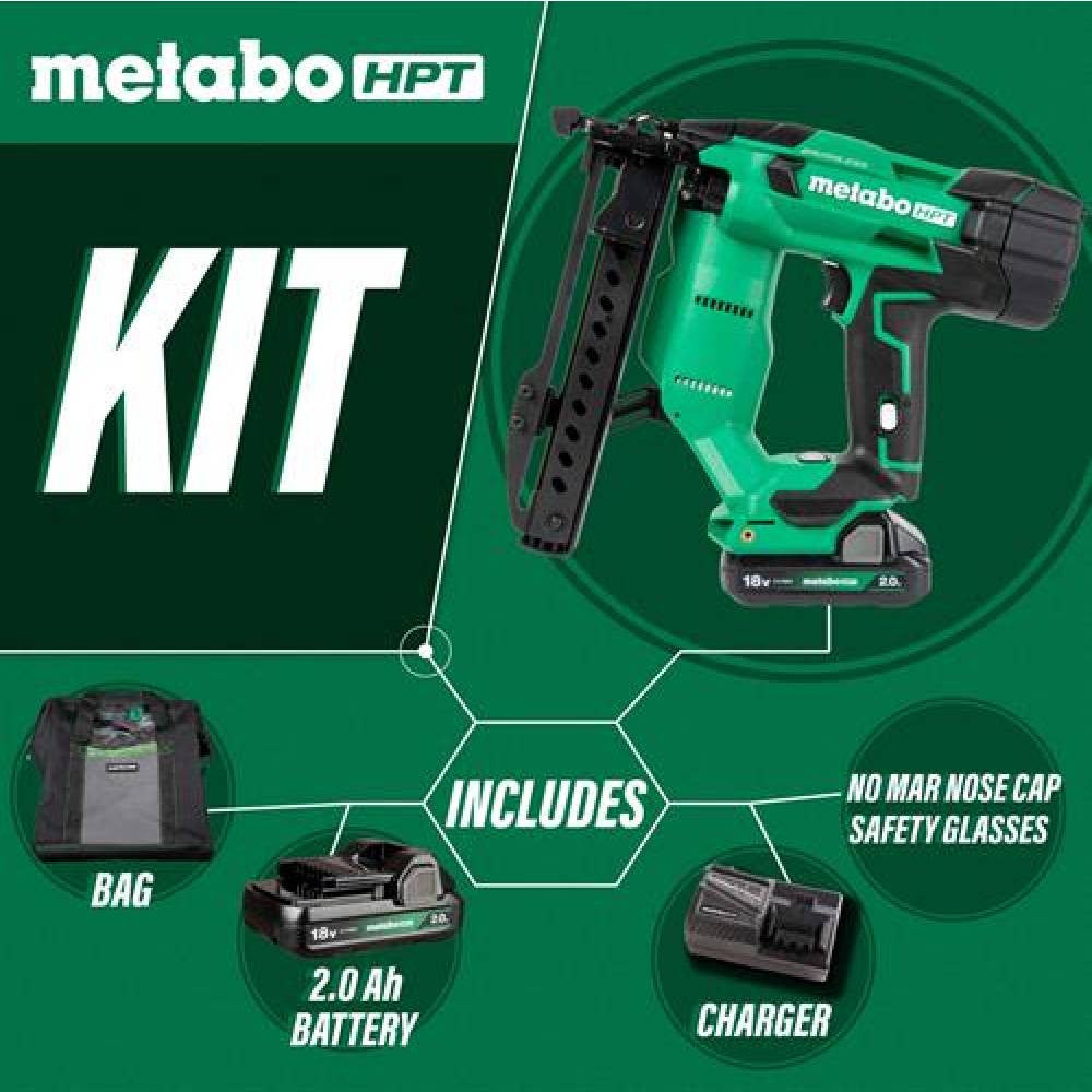 Metabo HPT N1804DA 18V MultiVolt 1/4 inch 18-Gauge Narrow Crown Cordless Brushless Stapler Kit