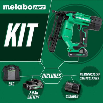 Metabo HPT N1804DA 18V MultiVolt 1/4 inch 18-Gauge Narrow Crown Cordless Brushless Stapler Kit