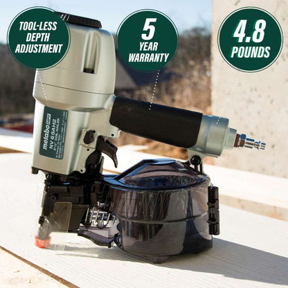 Metabo HPT NV65AH2 2-1/2 Inch Coil Siding Nailer