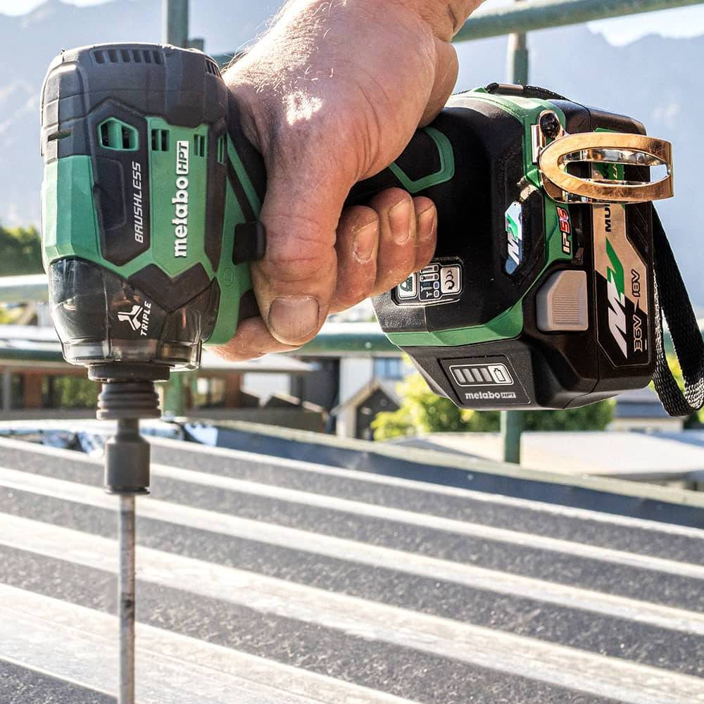 Metabo HPT WH36DCQ4M 36V MultiVolt Cordless Brushless 1/4 inch Triple Hammer Bolt Impact Driver (Tool Only)