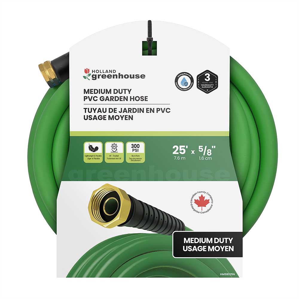 Holland Greenhouse 5/8in x 25' Medium Duty Garden Hose