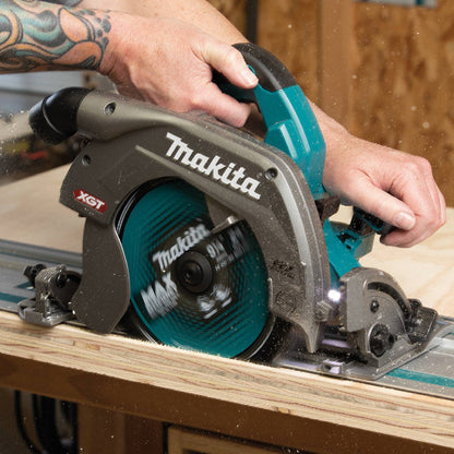 Makita HS011GZ 40V MAX XGT Brushless 10-1/4in Circular Saw cutting dimensional lumber