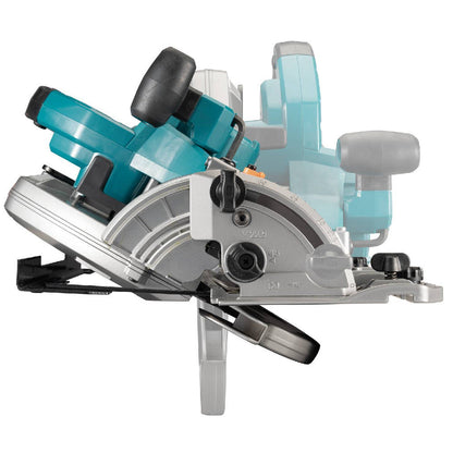 Makita HS011GZ 40V MAX XGT Brushless 10-1/4in Circular Saw showing bevel-cut capability