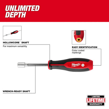 Milwaukee 48-22-2452 5/16 Inch SAE HollowCore Nut Driver