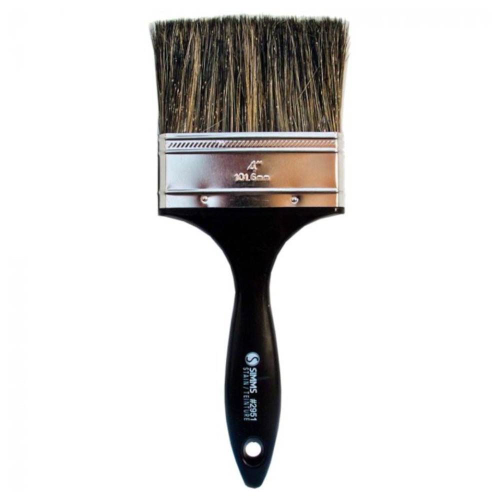 SIMMS 4in Stain Bristle Polyester Paint Brush