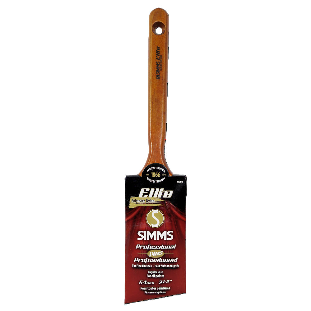 SIMMS 2-1/2in Elite Professional Angular Sash Paint Brush
