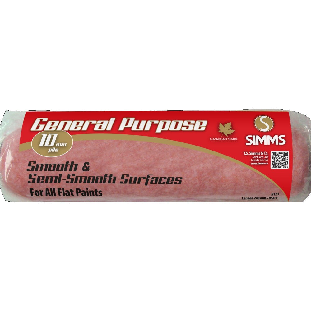 SIMMS 9-1/2in x 3/8in General Purpose Fabric Roller Refill