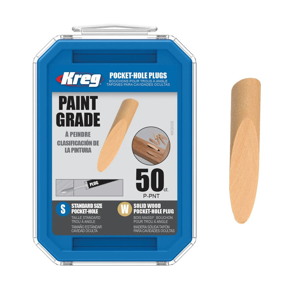 Kreg Paint Grade Pocket-Hole Plugs - 50pk