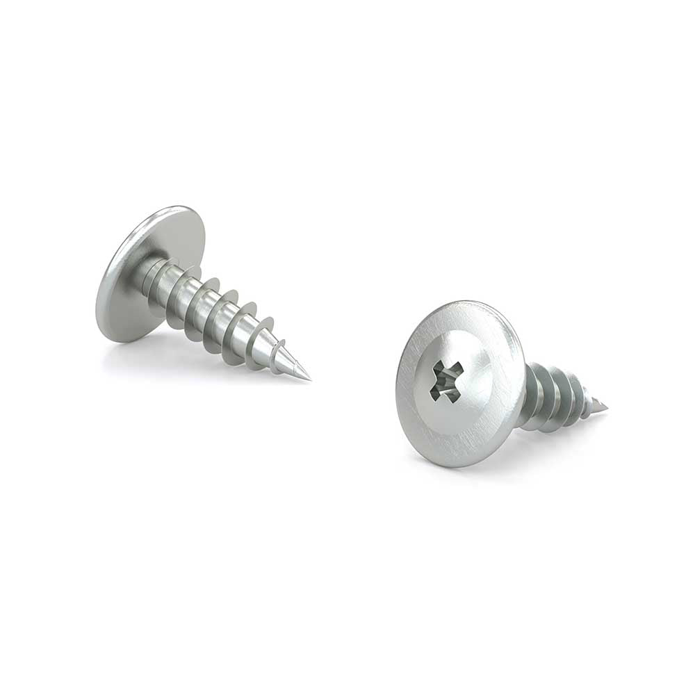 #8 x 9/16in K-Lath Screw, Truss Head, Phillips Drive, Self-Tapping Thread, Type S Point
