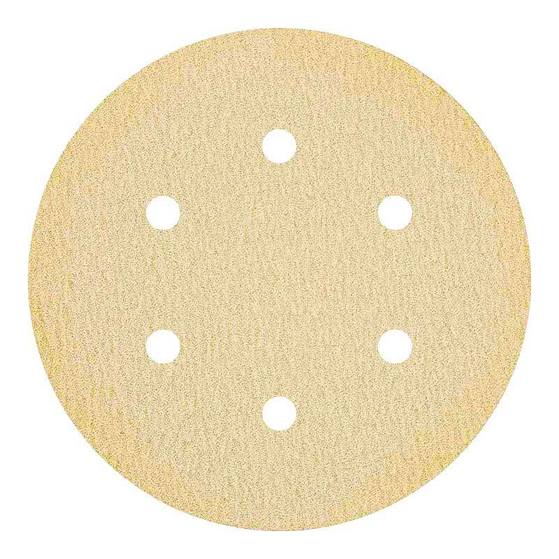 Klingspor 400 Grit 6in 6-Hole Hook & Loop PS 33 CK Sanding Discs - 10pk