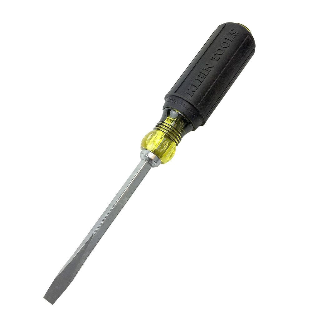 Klein Tools 600-4 1/4-Inch Keystone-Tip Screwdriver - 4-Inch Heavy-Duty Square-Shank
