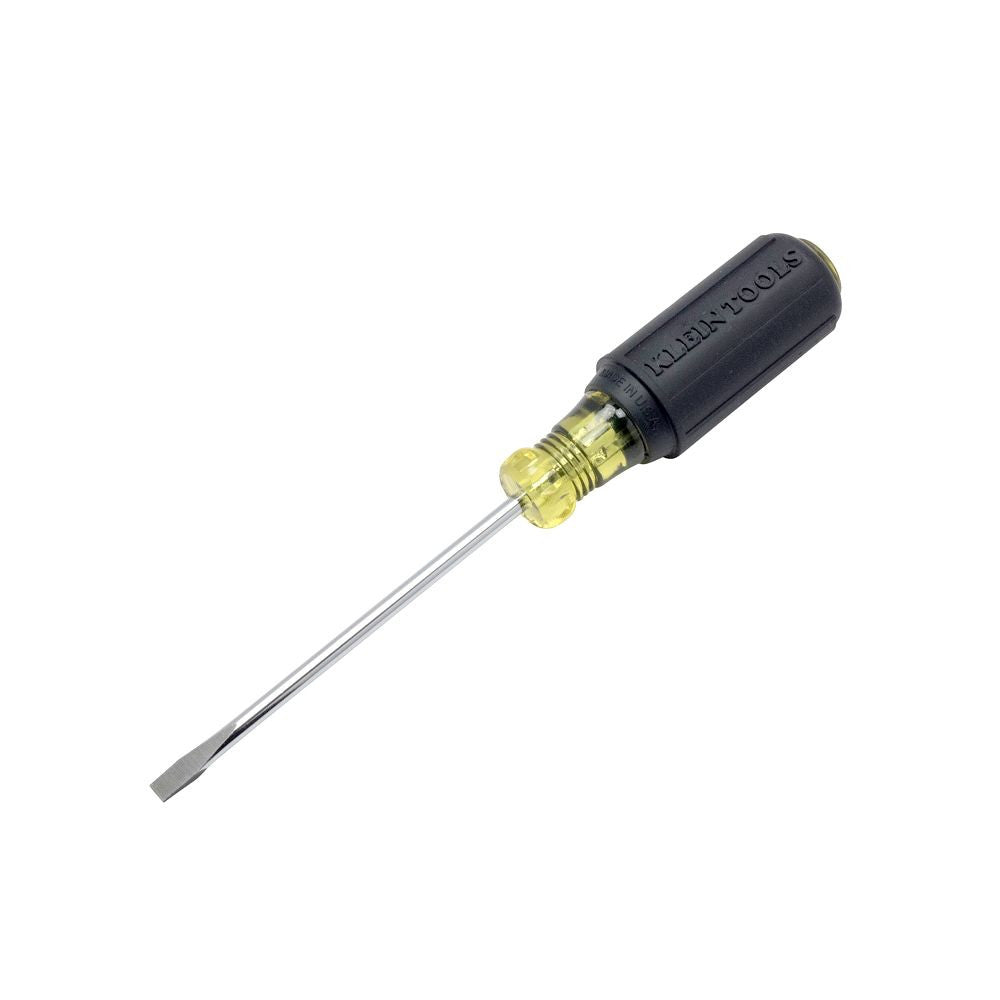 Klein Tools 601-4 3/16-Inch Cabinet-Tip Screwdriver - 4-Inch Round-Shank