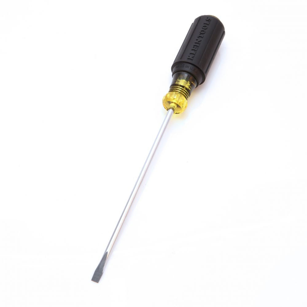 Klein Tools 601-6 3/16-Inch Cabinet-Tip Screwdriver - 6-Inch Round-Shank