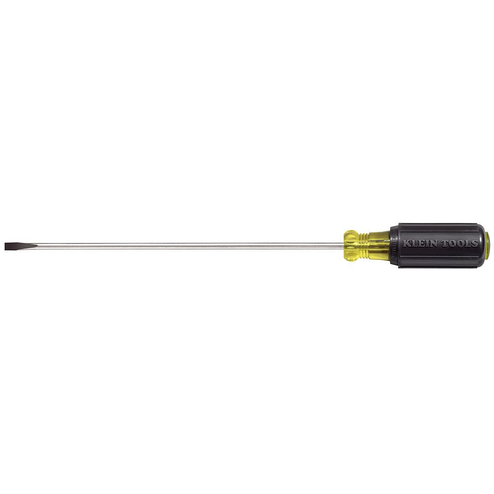 Klein Tools 601-8 3/16-Inch Cabinet-Tip Screwdriver - 8-Inch Round-Shank