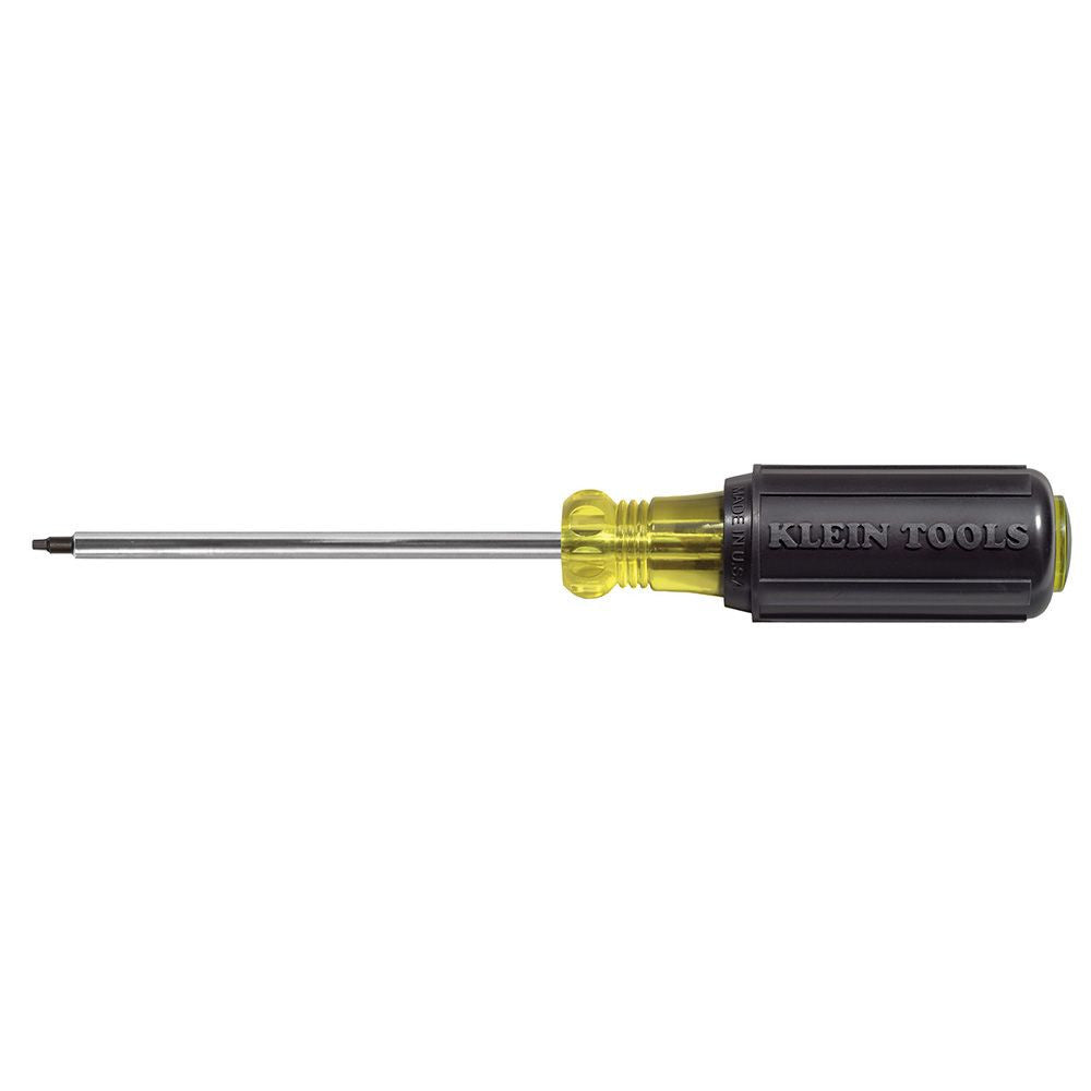 Klein Tools 661 #1 Square-Recess Tip Screwdriver - 4-Inch Round-Shank