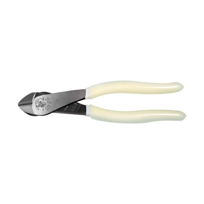 Klein Tools D248-8 8 Inch High-Visibility Angled-Head Diagonal-Cutting Pliers
