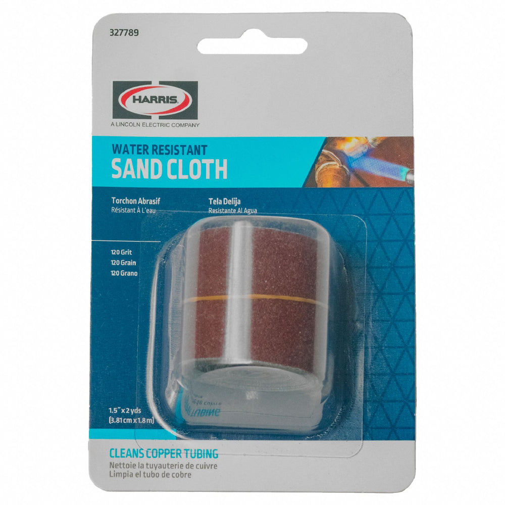 Harris 1.5in x 2yd Roll Water Resistant 120 Grit Sand Cloth