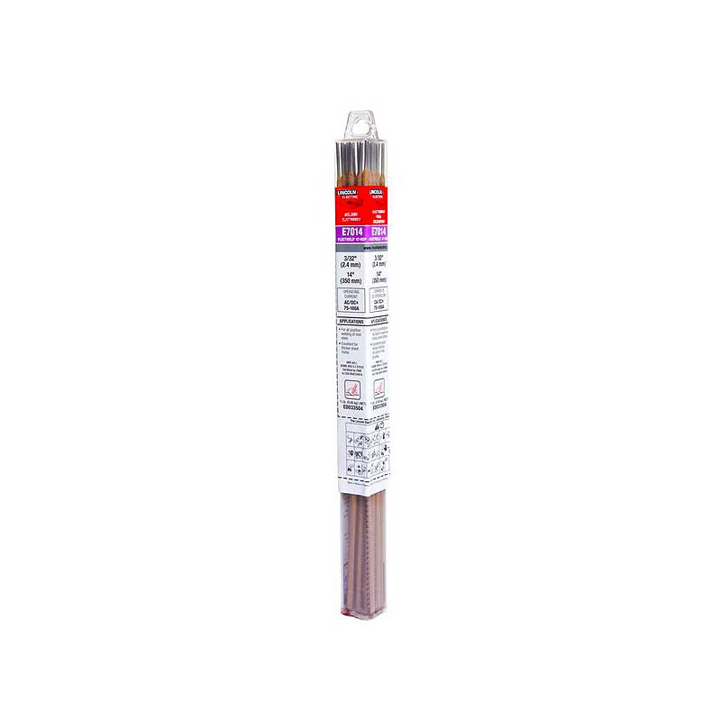 Lincoln Electric E7014 3/32in x 14in Stick (SMAW) Electrode Fleetweld 47-RSP Welding Rods - 1lb