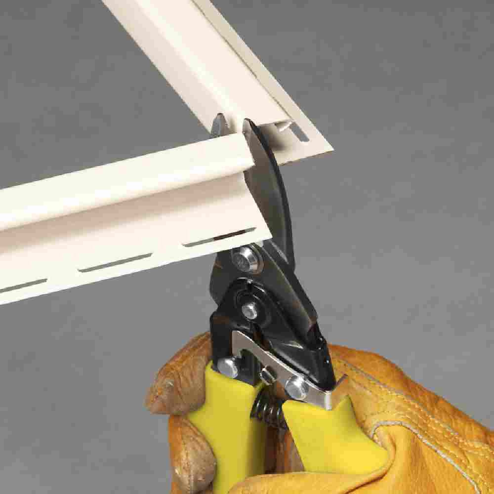 Malco 10 inch Max 2000 M2003 compound action straight/combination cut aviation snips cutting vinyl j-trim
