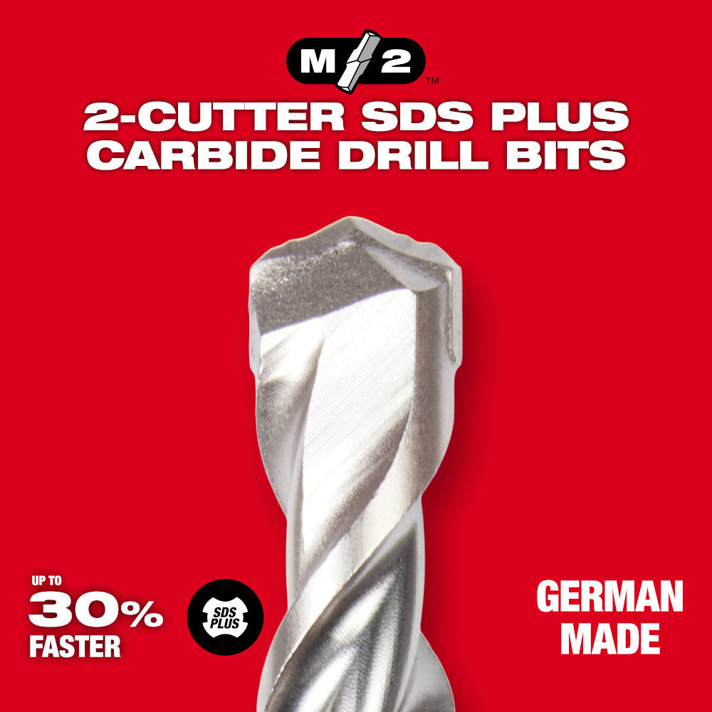 Milwaukee 48-20-7609 5/8-inch x 22-inch x 24-inch M/2 2-Cutter SDS-Plus Rotary Hammer Drill Bit