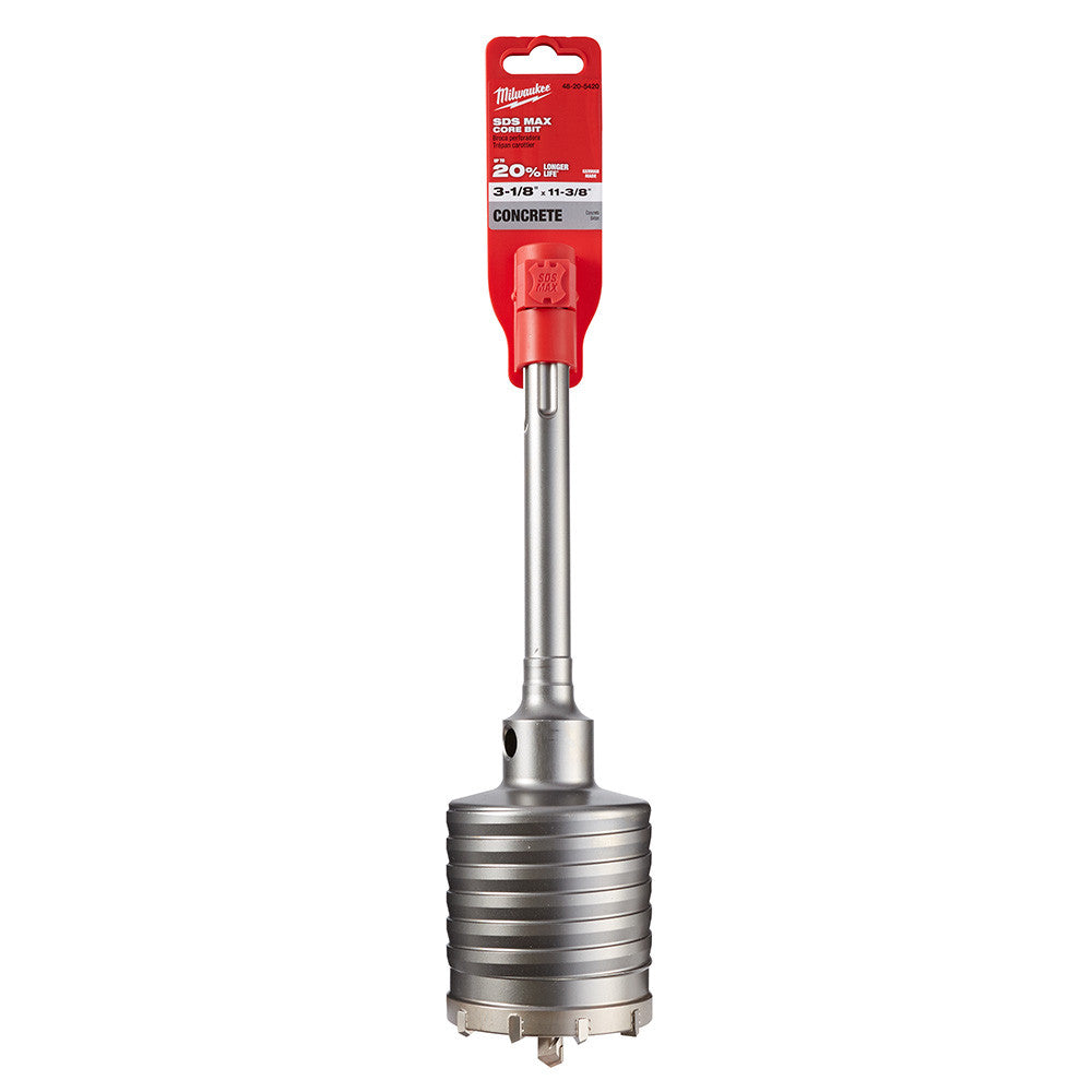 Milwaukee 48-20-5420 3-1/8-inch x 11-3/8-inch One-Piece SDS-MAX Core Bit