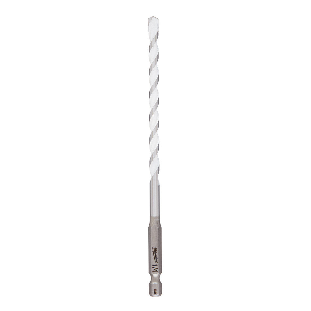 Milwaukee 48-20-8886 SHOCKWAVE 1/4 Inch x 6 Inch Carbide Multi-Material Drill Bit