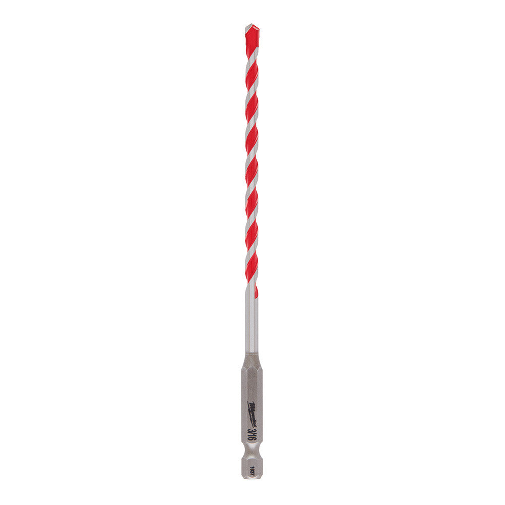 Milwaukee 48-20-9006 SHOCKWAVE 3/16-inch x 4-inch x 6-inch Carbide Hammer Drill Bit