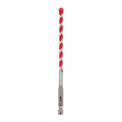 Milwaukee 48-20-9011 SHOCKWAVE 1/4-inch x 4-inch x 6-inch Carbide Hammer Drill Bit