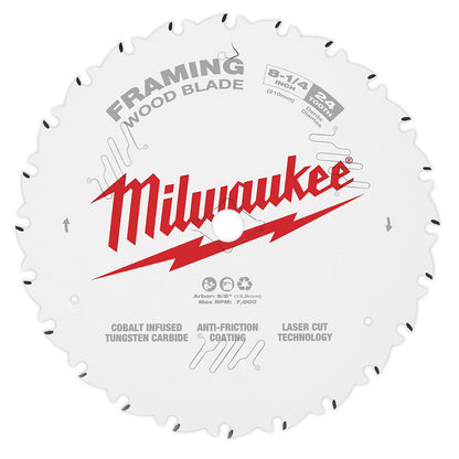 Milwaukee 48-40-0820 8-1/4 inch 24T Framing Circular Saw Blade