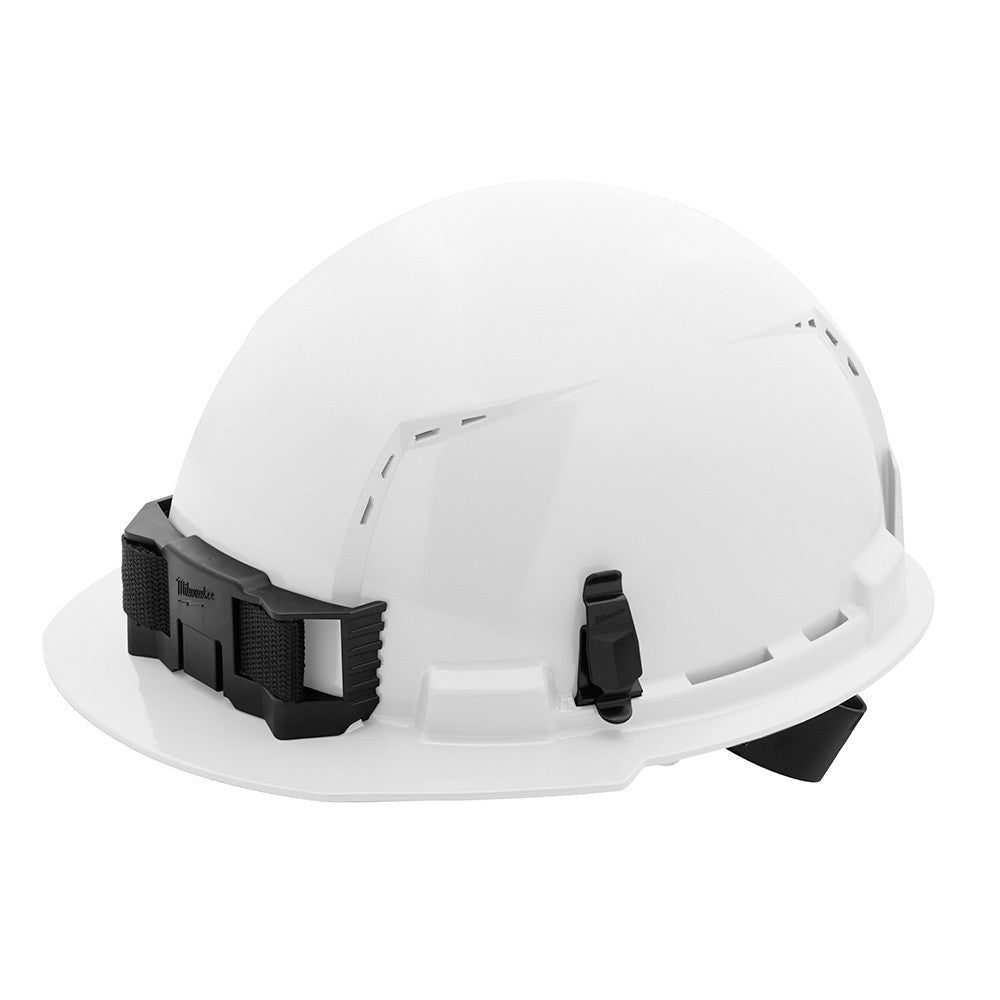 Milwaukee 48-73-1200 BOLT White Type 1 Class C Front Brim Vented Hard Hat with 4 Point Ratcheting Suspension