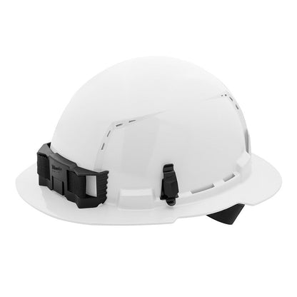 Milwaukee 48-73-1201 BOLT White Type 1 Class C Full Brim Vented Hard Hat with 4 Point Ratcheting Suspension