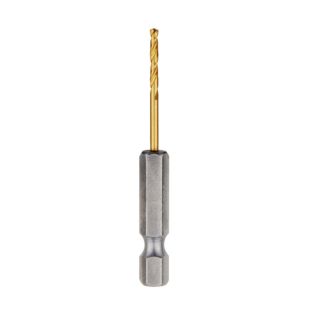 Milwaukee 48-89-4602 SHOCKWAVE 5/64 Inch Titanium Drill Bits with RED HELIX - 2 Pack