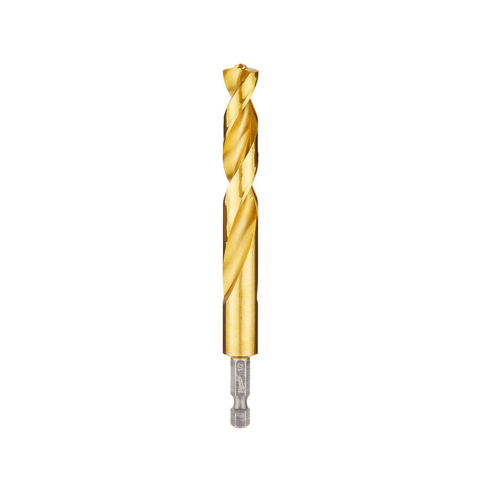 Milwaukee 48-89-4629 SHOCKWAVE 1/2 Inch Titanium Drill Bit with RED HELIX