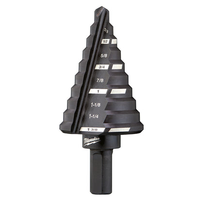Milwaukee 48-89-9205 #5 Step Drill Bit (1/4 Inch - 1-3/8 Inch) - 10 Steps