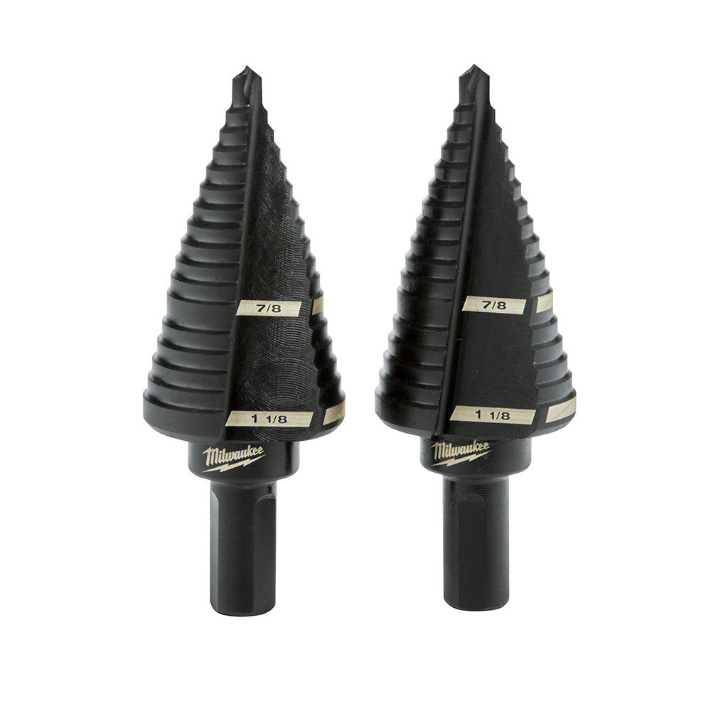 Milwaukee 48-89-9239 #9 Step Drill Bit 7/8 inch - 1-1/8 inch - 2 Steps - 2pk