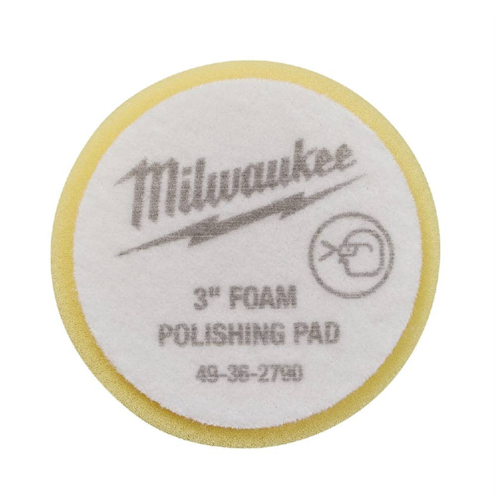 Milwaukee 49-36-2790 3 Inch Yellow Foam Polishing Pad