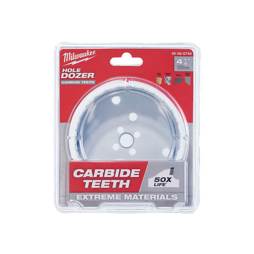 Milwaukee 49-56-0744 HOLE DOZER 4-1/4 Inch Hole Saw with Carbide Teeth