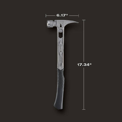 Stiletto STTIB15MC 15oz Titanium Milled Face Framing Hammer with Curved Handle