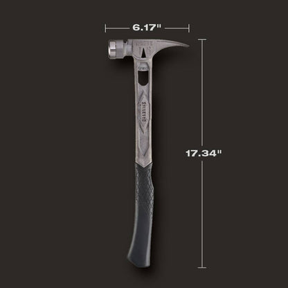Stiletto STTIB15SC 15oz Titanium Smooth Face Framing Hammer with Curved Handle