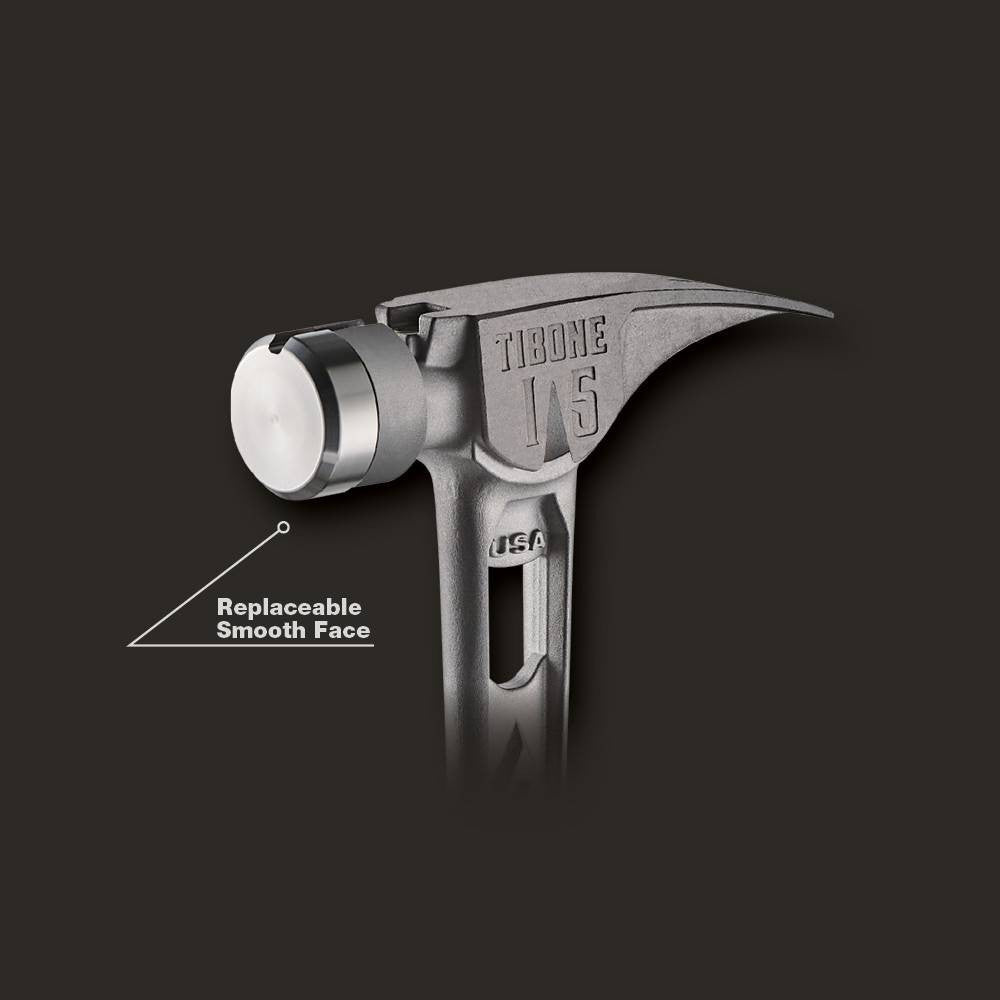 Stiletto STTIB15SC 15oz Titanium Smooth Face Framing Hammer with Curved Handle