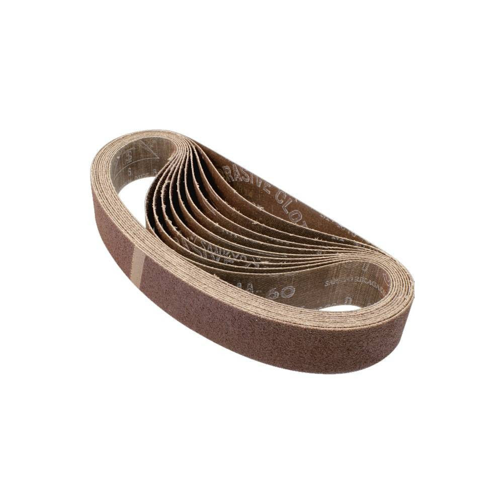 Makita 742303-3 80 Grit 1-1/8 Inch x 21 Inch Sanding Belts - 10pk