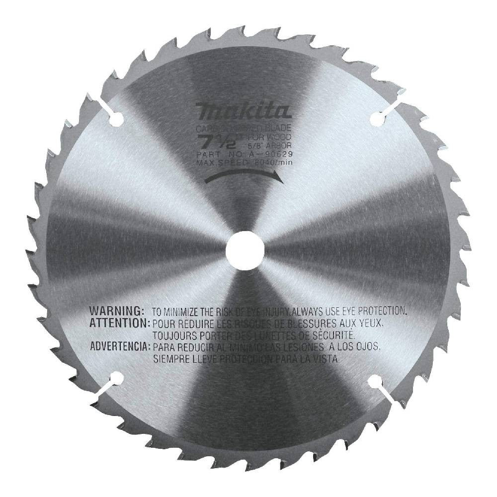 Makita A-90629 7‑1/2 Inch 40T Carbide-Tipped Saw Blade