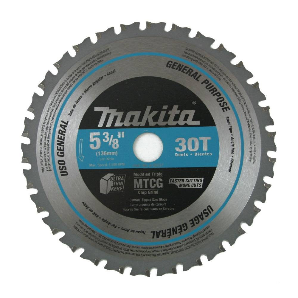 Makita A-95037 5-3/8 Inch 30T Carbide‑Tipped Saw Blade